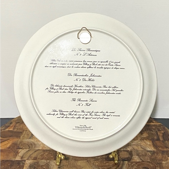 Villeroy & Boch Romantic Seasons No 3 “Fall” decorative wall plate - Picture 5 of 8